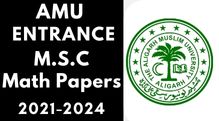 Amu Entrance M.S.C Math 2021-2024