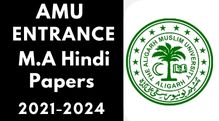 Amu Entrance M.A Hindi 2021-2024