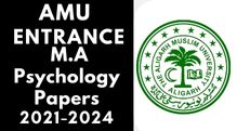 Amu Entrance M.A Psychology 2021-2024