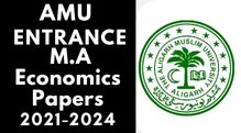 Amu Entrance M.A Economics 2021-2024