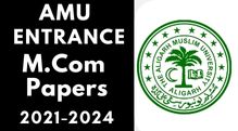 Amu Entrance M.Com 2021-2024
