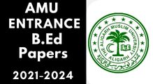 Amu Entrance B.Ed 2021-2024