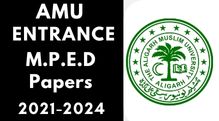 Amu Entrance M.P.E.D Paper 2021-2024