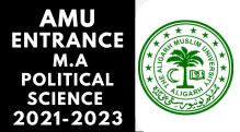 AMU Entrance M.A Political Science 2021-2024