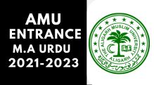 AMU Entrance MA Urdu 2021-2024
