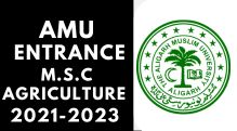AMU Entrance M.S.C (Agriculture) 2021-2024