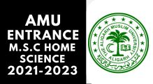 AMU Entrance M.S.C Home Science 2021-2024