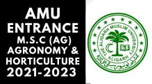 AMU Entrance M.S.C (AG) Agronomy & Horticulture 2021-2024
